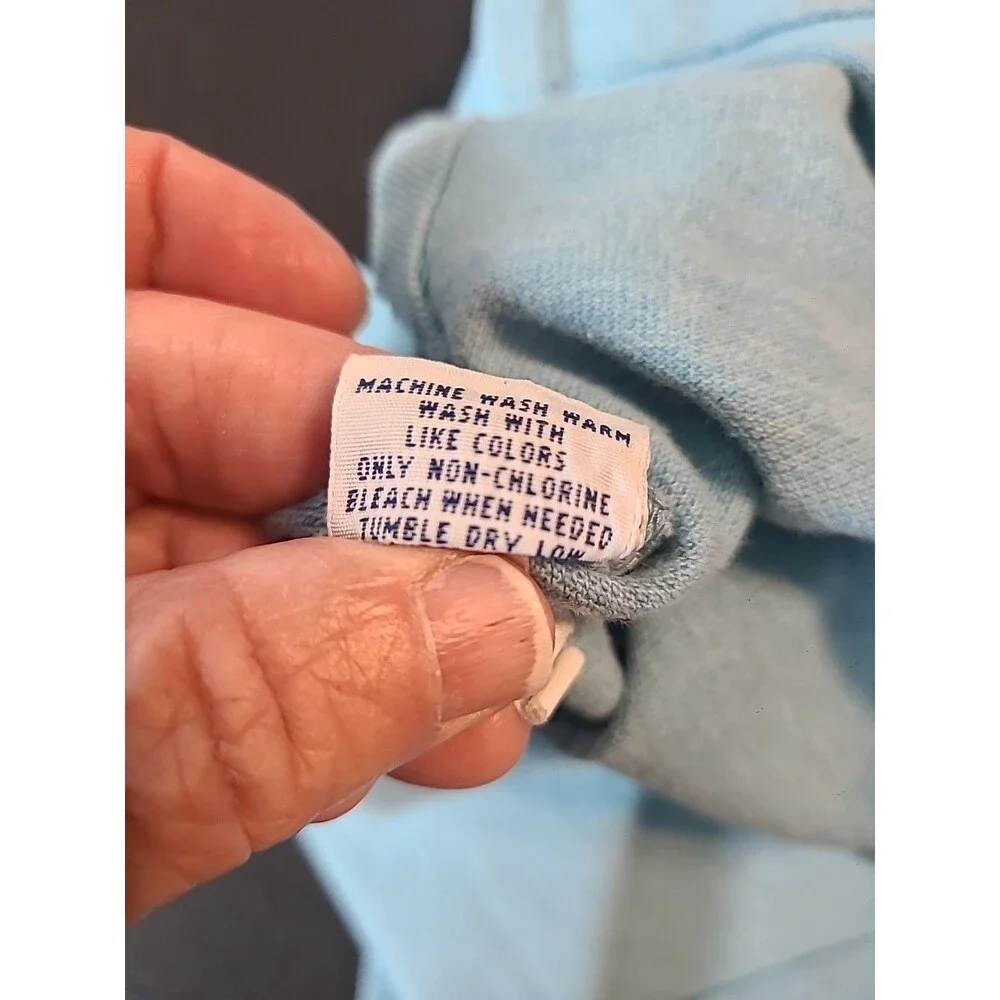 Polo Ralph Lauren Mens Polo Shirt XXL Icy Blue Pink Pony Logo Preppy 90s VTG Y2K - Picture 6 of 6